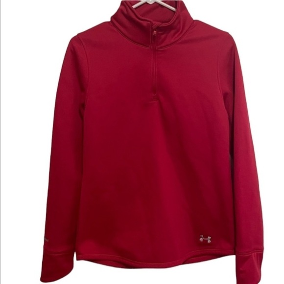 Under Armour Pink Loose Storm Sweatshirt Quarter Zip Size XS - Picture 1 of 7